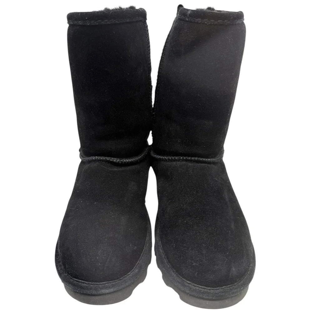 Bearpaw Women's‎ Boot Elle Short Water Resistant Suede Black Size 7 1962W
